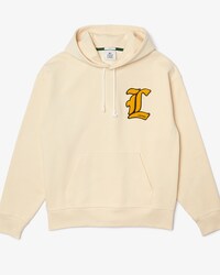 Unisex Lacoste L!VE L Badge Hooded Loose Fit Sweatshirt