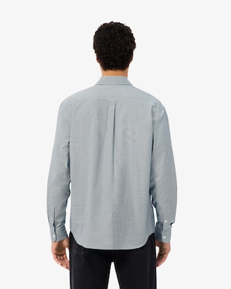 Camisa de Corte Regular de Pinpoint con Cuadros Vichy