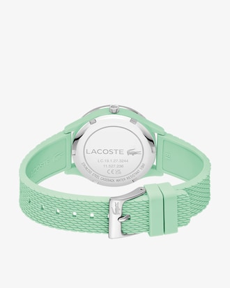 Women's Crocodelle 3 Hands Turquoise Silicone Watch