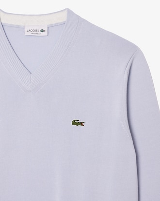 Men's Cotton V-Neck Sweater