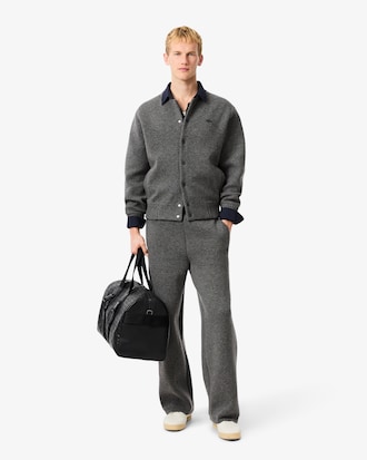 Men's Merino Wool Jersey Bomber Jacket