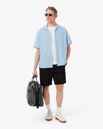 Relaxed Fit Short Sleeved Piqu&eacute; Shirt