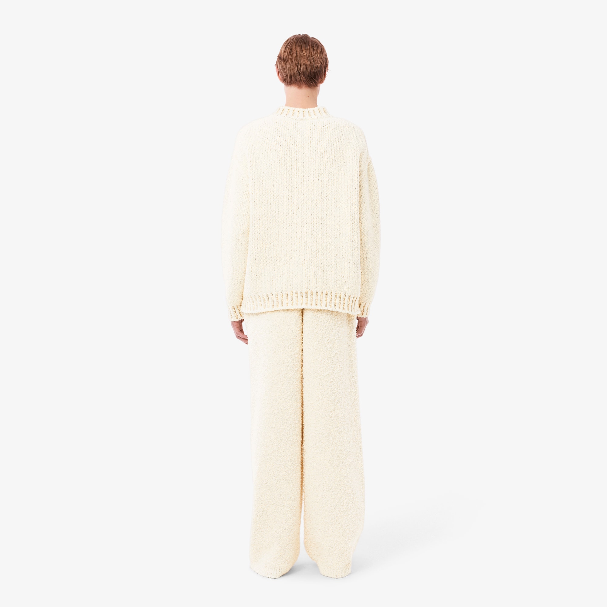 fashiru＊knit track pants white TRACK PANTS / WHITE – RIKA STUDIOS