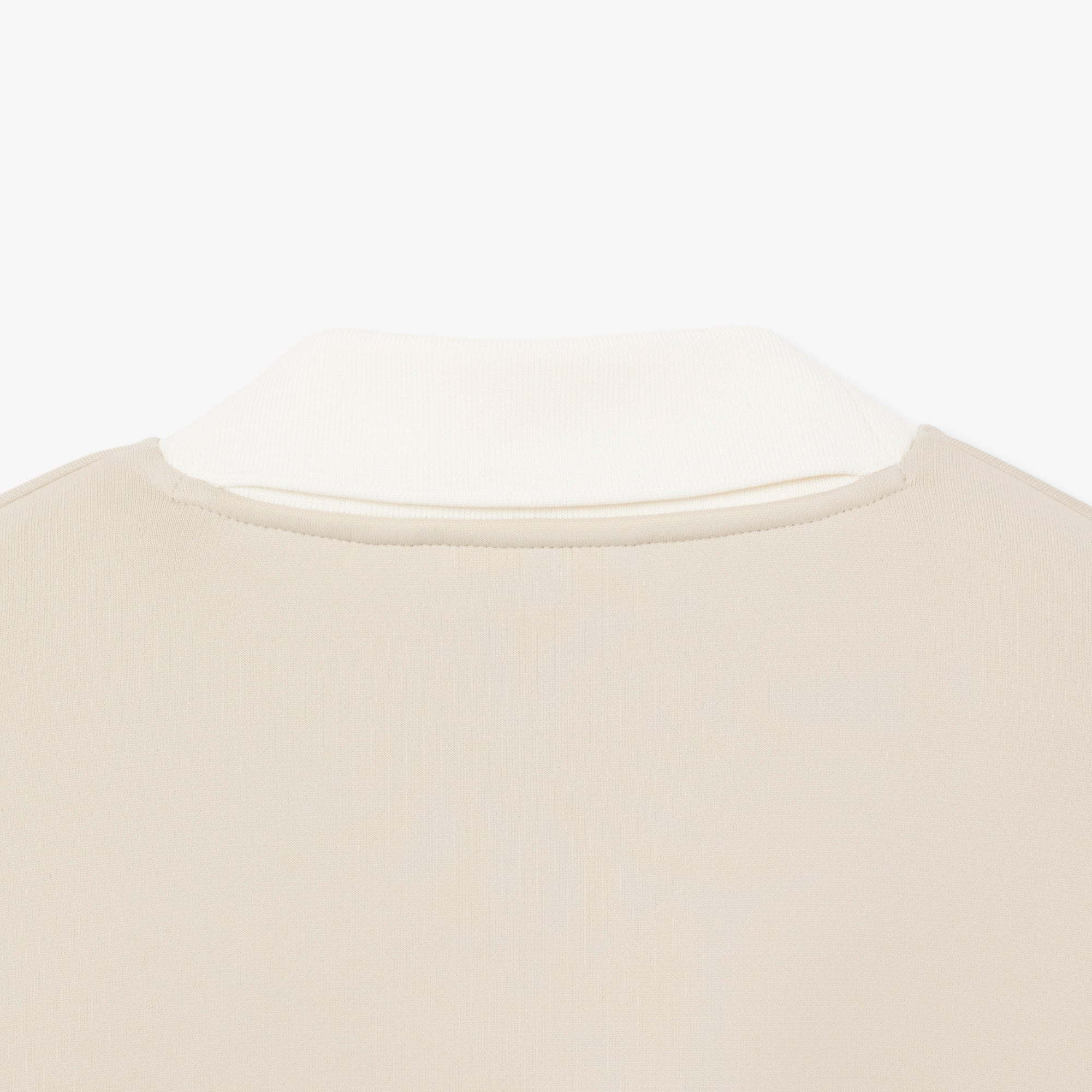 Runway Satin Knit V Neck Sweatshirt