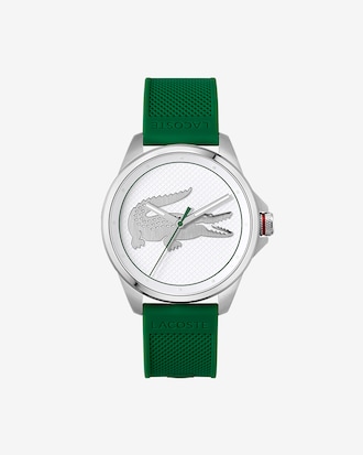 Men&rsquo;s Lacoste Le Croc Green Silicone Strap Watch