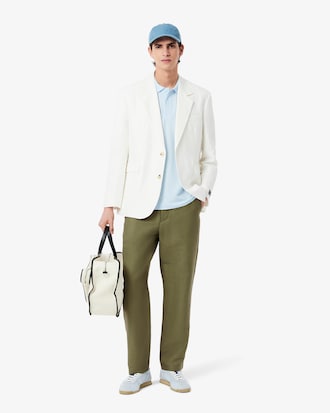 Men's Regular Fit Linen Twill Pants