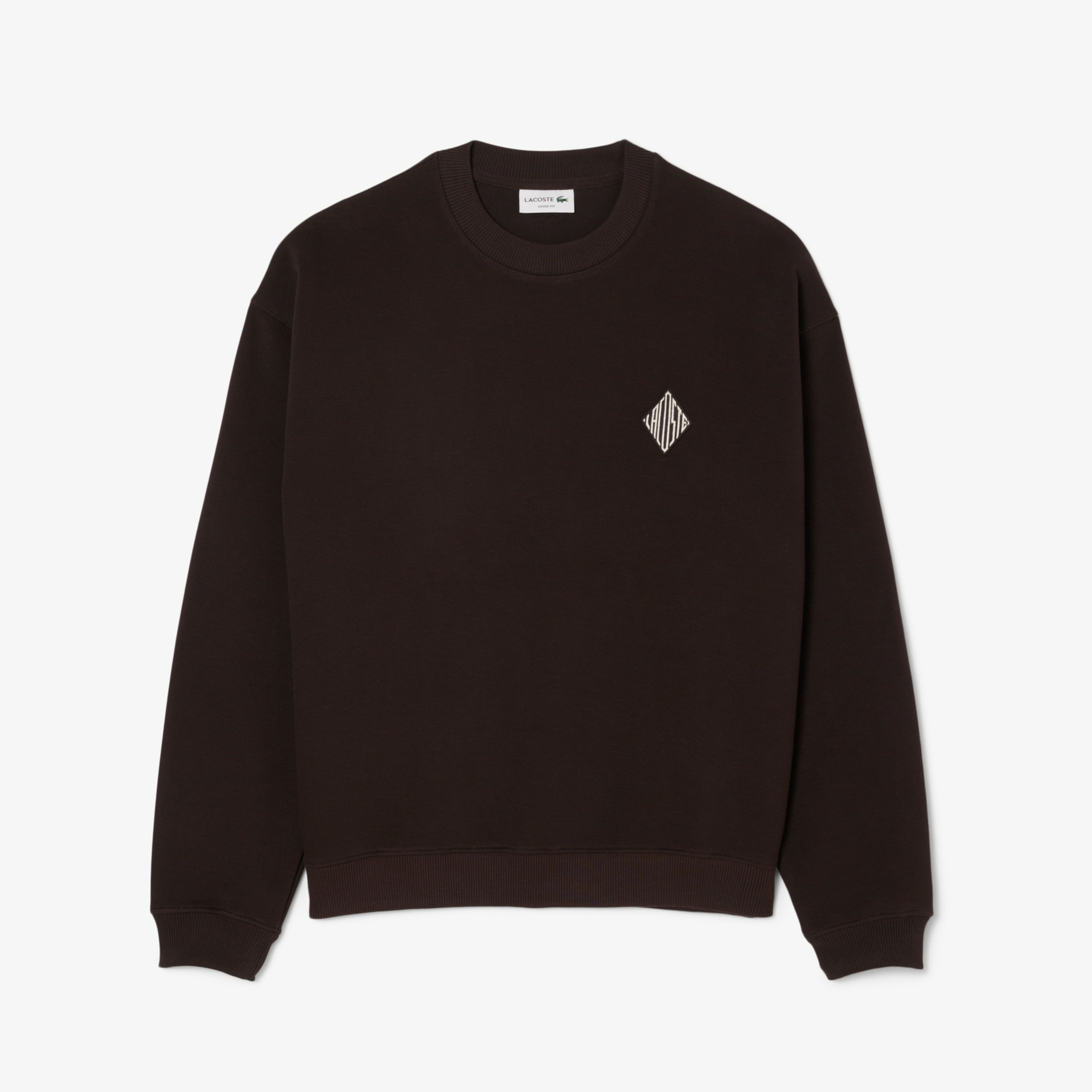 Double Face Piqué Badge Sweatshirt - Sweaters & Sweatshirts - New