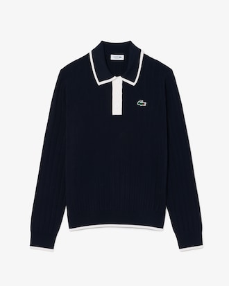 Women's Polo Collar Stretch Golf Sweater