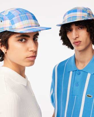 Unisex Lacoste checkerboard cap