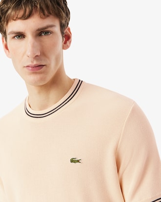 T-shirt classic fit maille d&eacute;tails ray&eacute;s