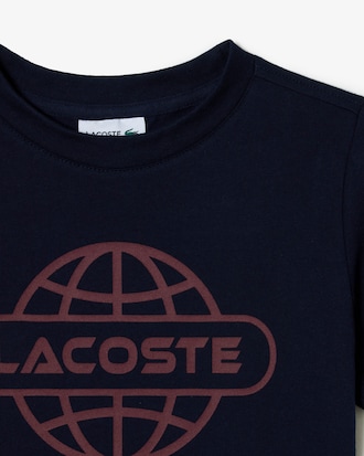 Kids' Cotton Jersey Planet Print T-Shirt