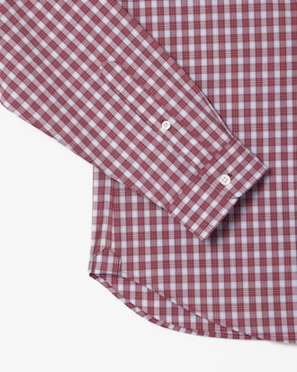 Camisa Regular Fit De Popelina A Cuadros