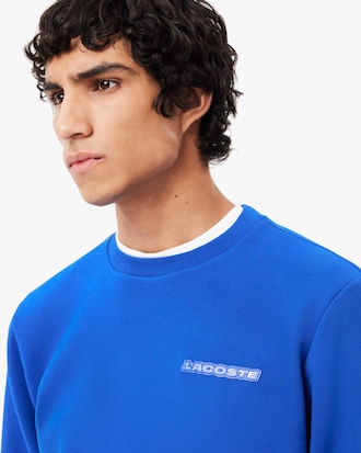 Men's Piqué Badge Accent Sweatshirt