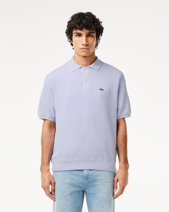 Men's Relaxed Fit Cotton Polo Sweater