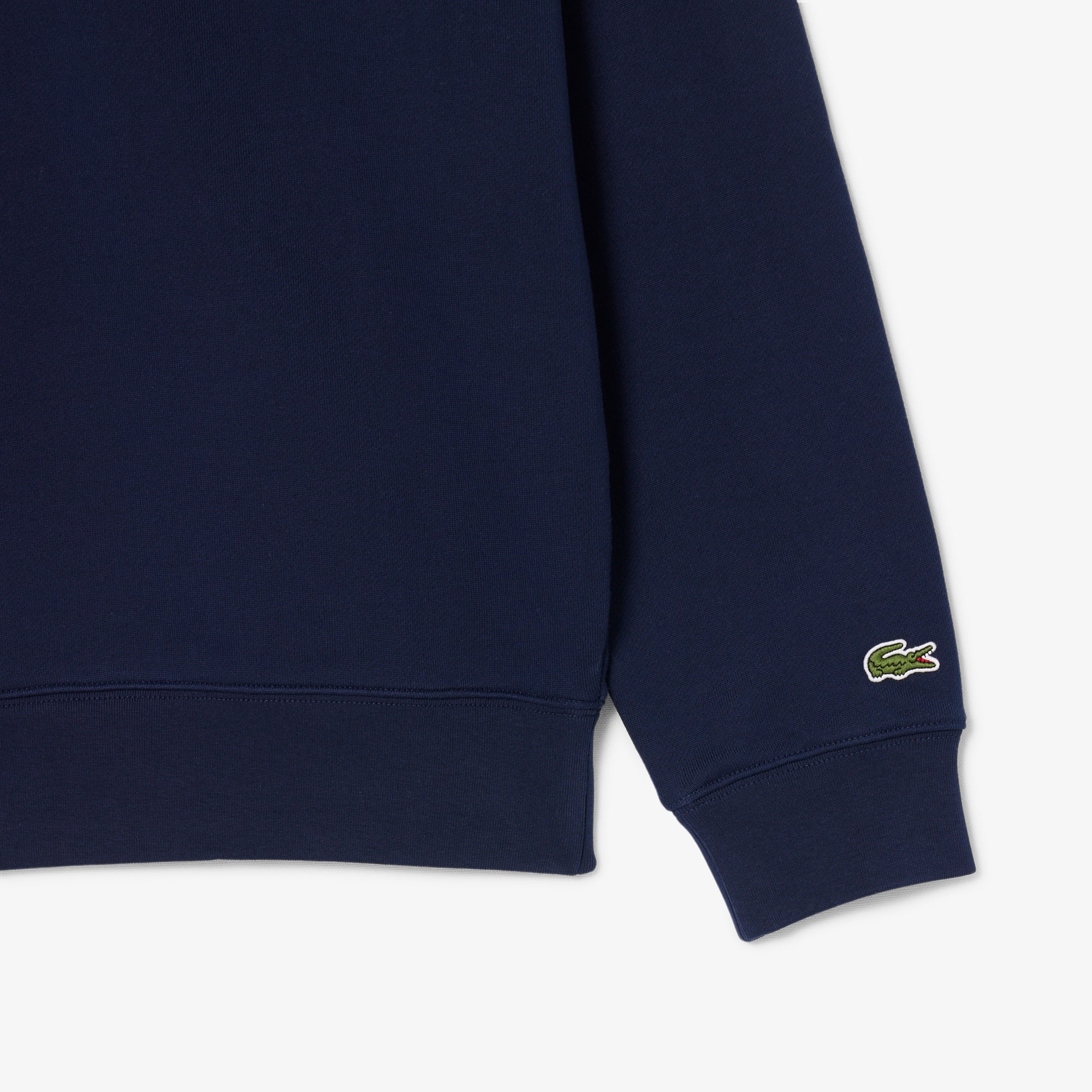 High Neck Embossed Zipped Sweatshirt - Sweaters & Sweatshirts