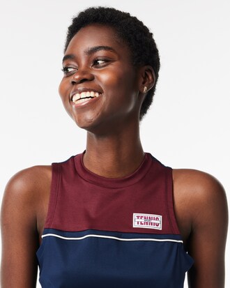 Playera deportiva a contraste de algodón stretch