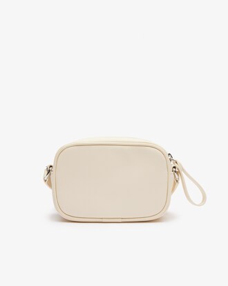 Petit sac à main en toile enduite à effet piqué 