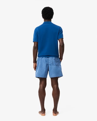 Men's Washed Effect Swim Trunks