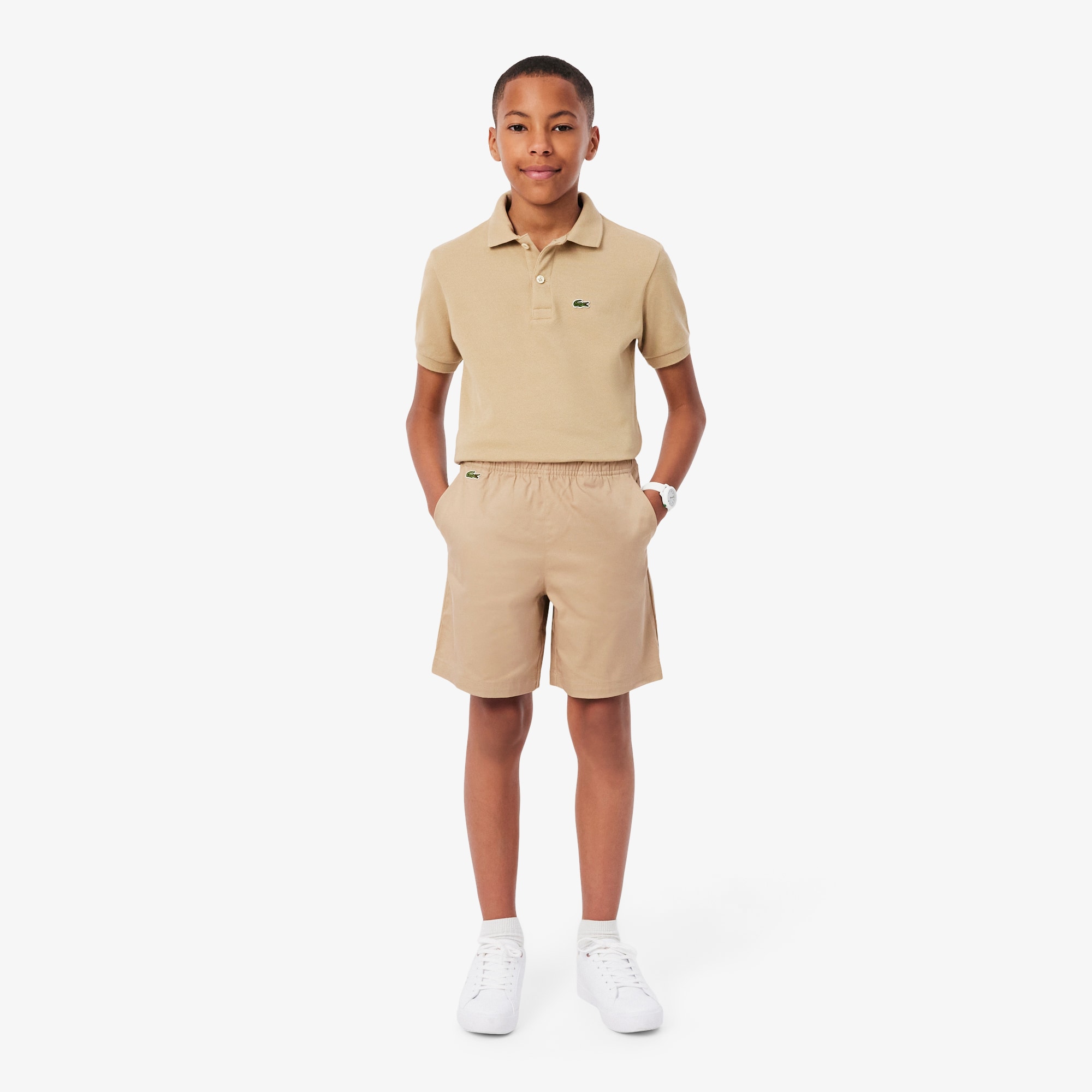 Stretch Cotton Twill Chino Shorts
