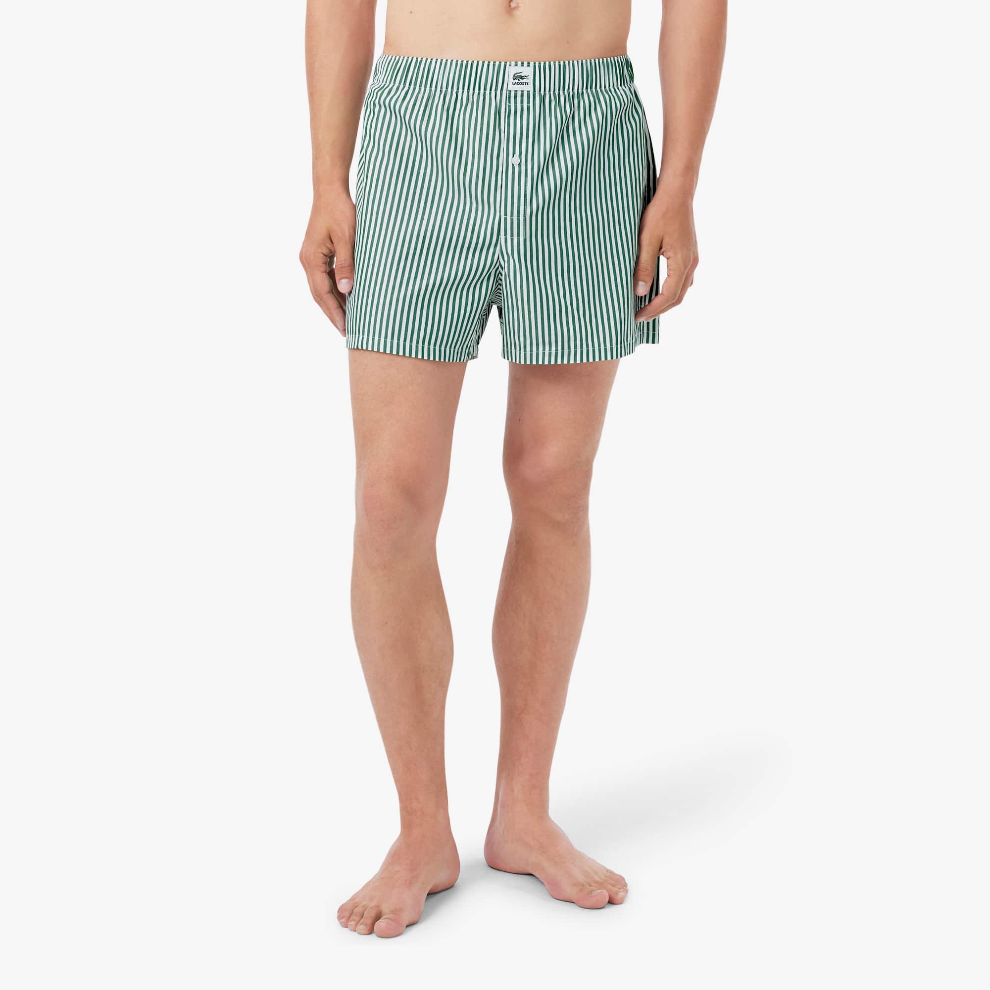 3-Pack Striped Cotton Poplin Boxers