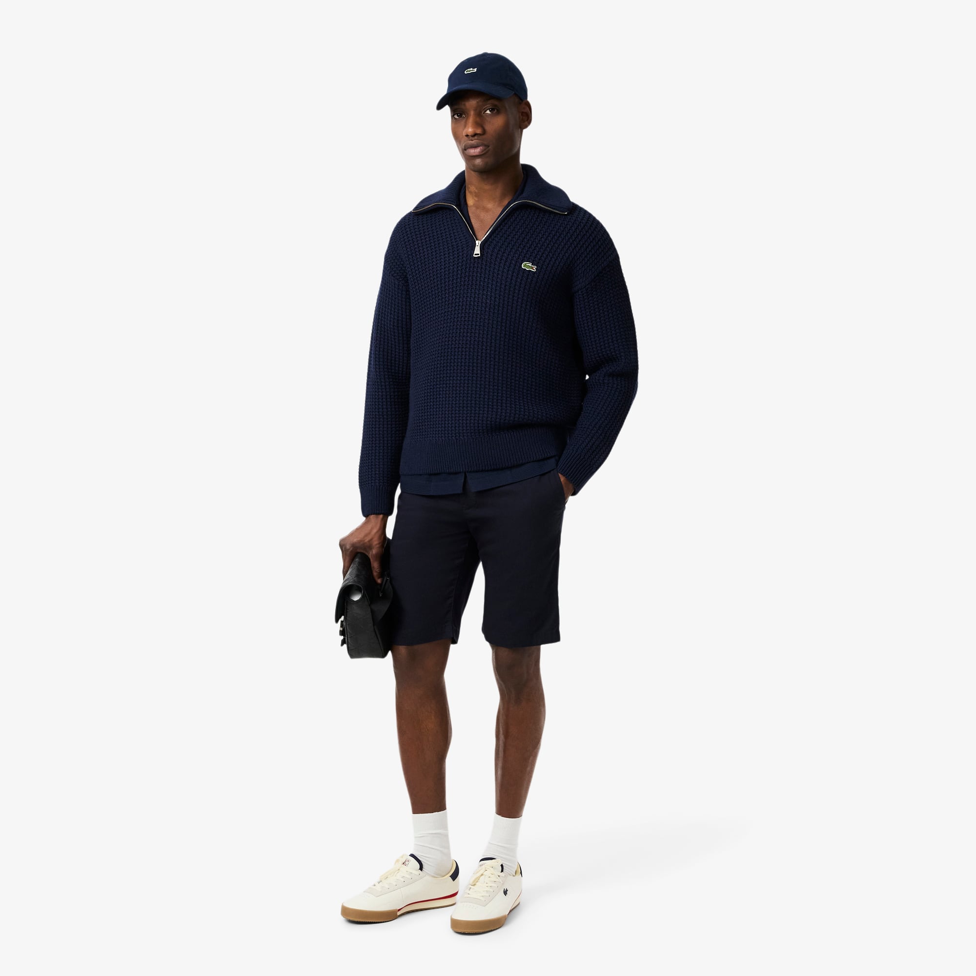Men's Half-Zip Heavy Wool Sweater - Sweaters & Sweatshirts - New