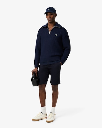 Men's Half-Zip Heavy Wool Sweater