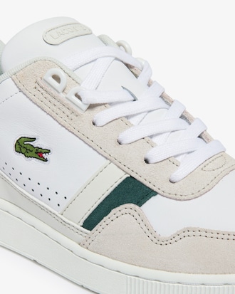 Women's T-Clip Leather and Suede Sneakers