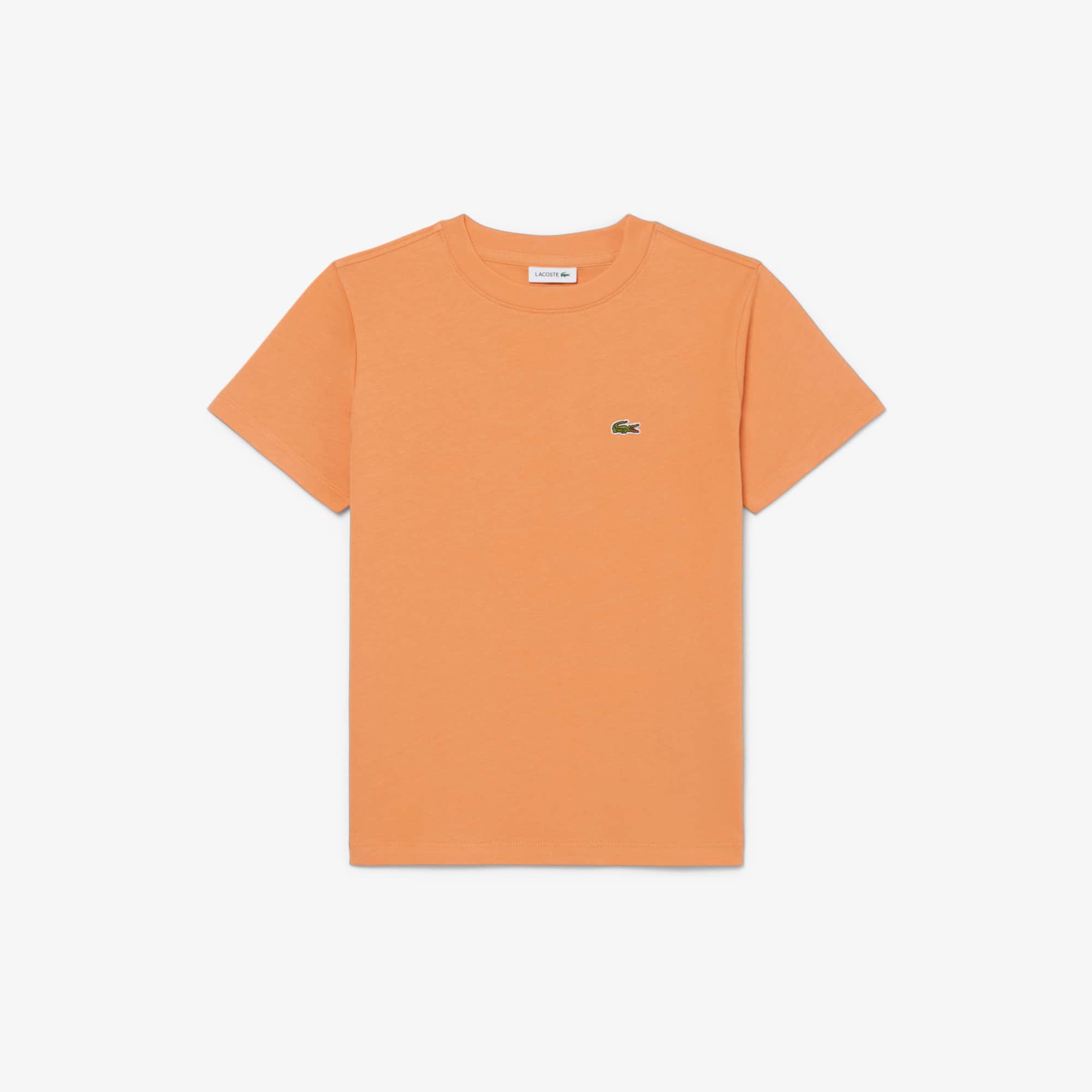 Lacoste Kids' Cotton T-shirt - 12 Years In Orange