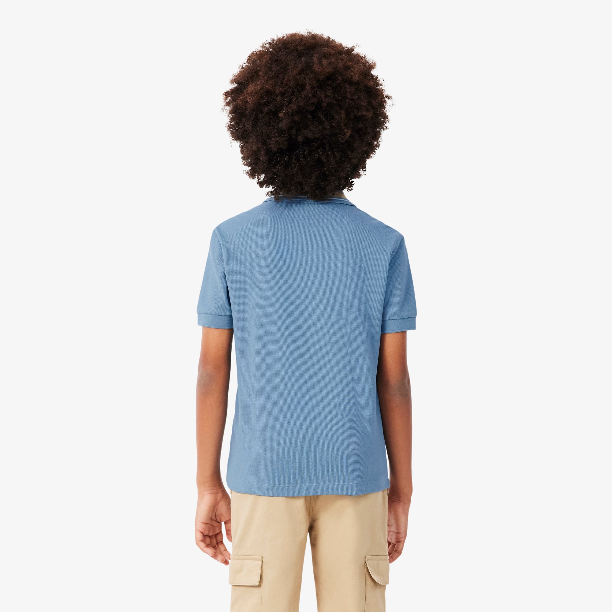 Stripe Collar Petit Piqué Polo Shirt