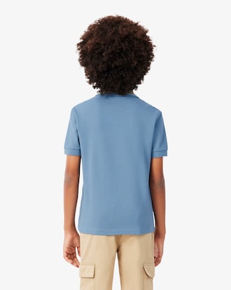 Polo de Petit Piqu&eacute; con Cuello de Rayas