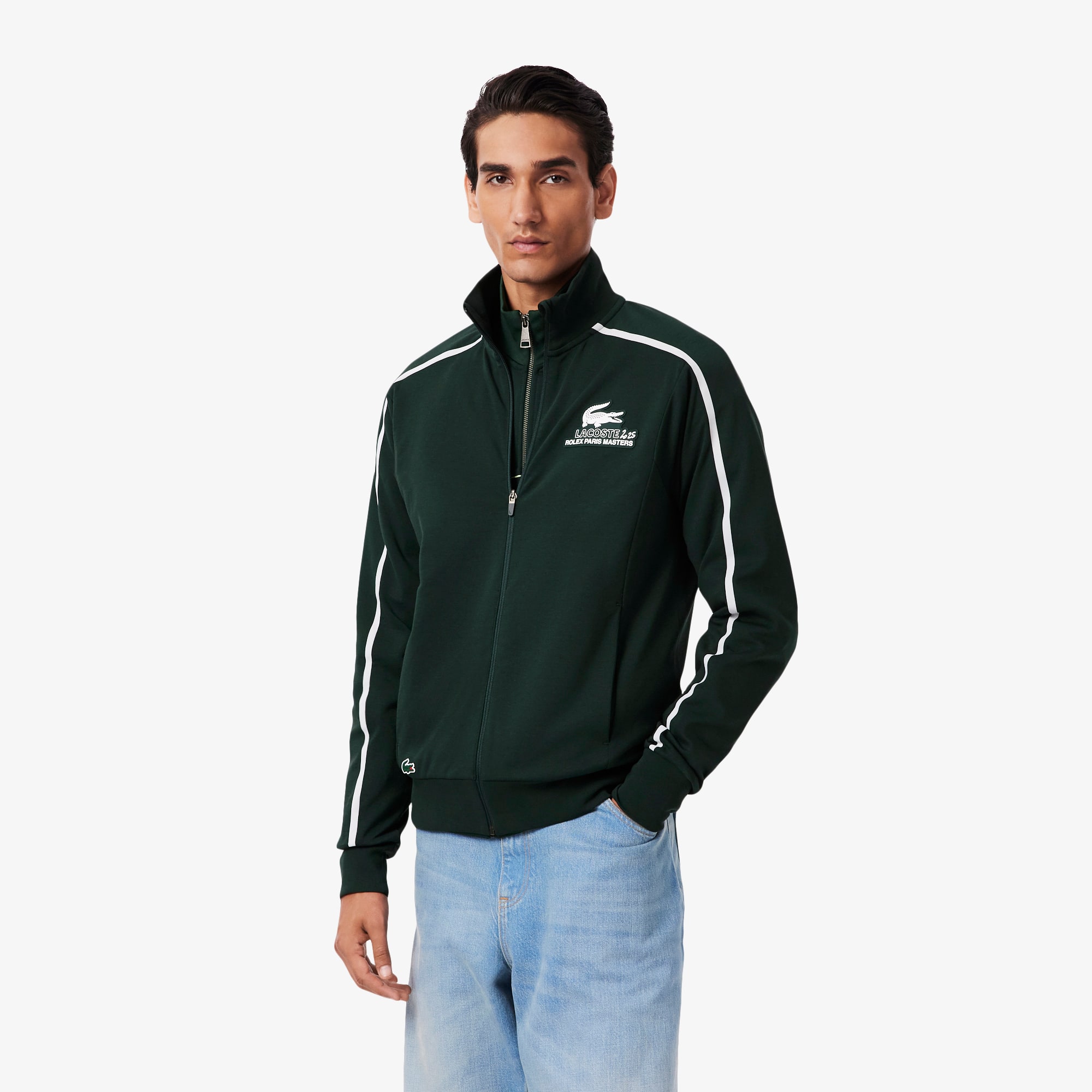 Lacoste Unisex Rolex Paris Masters Edition Ballboy Sweatshirt In Green