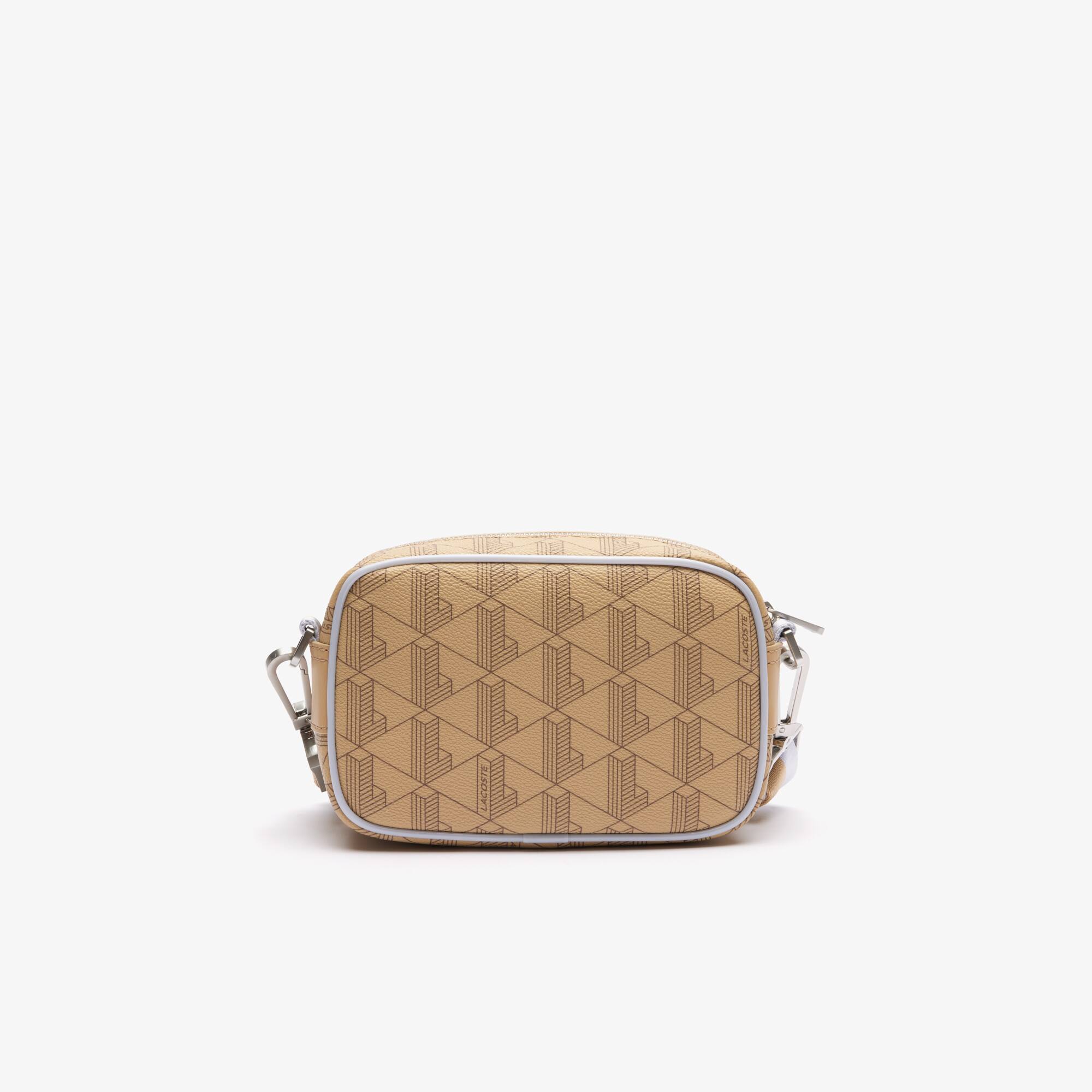 LACOSTE☆THE BLEND SQUARE CROSS BAG LACOSTE evening bag The Blend Square Crossover Bag Silver