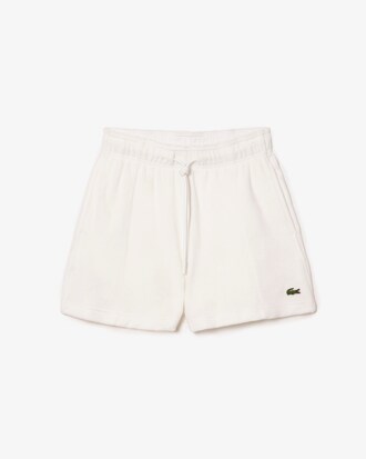 Short femme Lacoste en &eacute;ponge en coton biologique