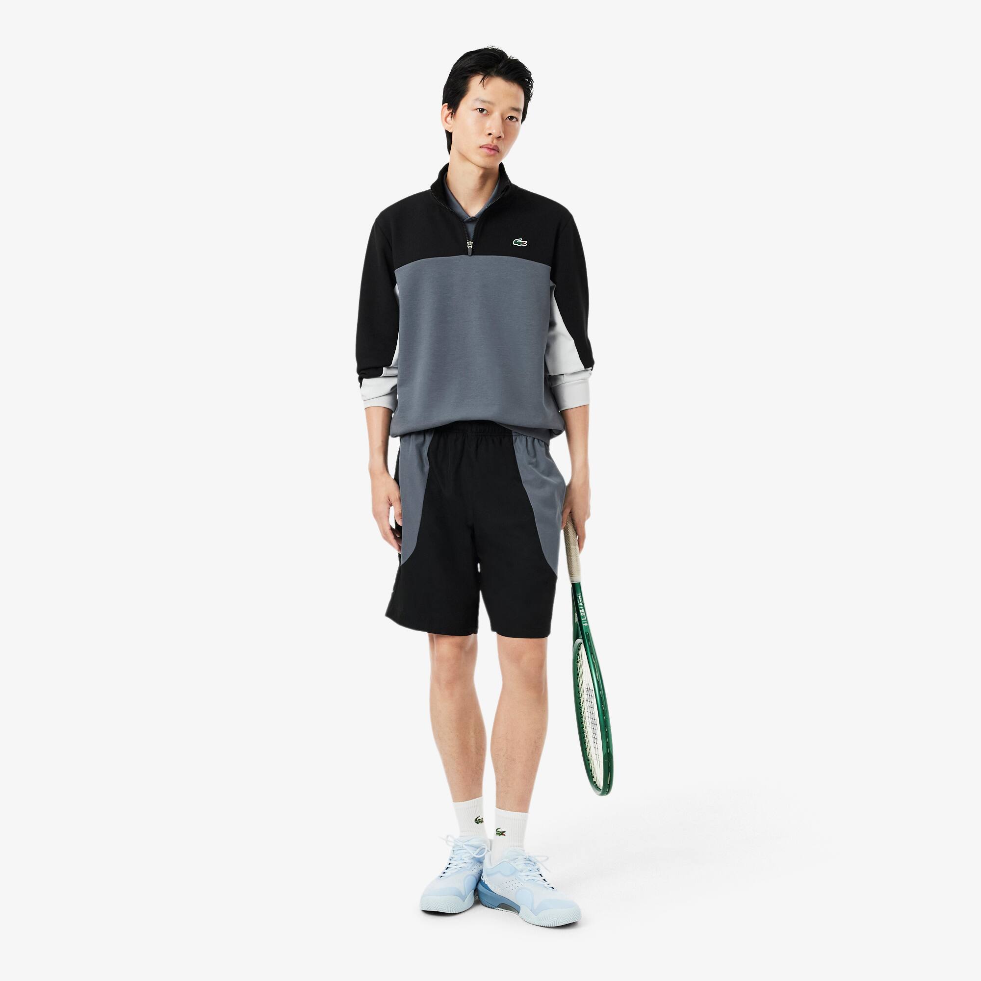 Sport Quarter Zip Color-Block Sweatshirt - Sweaters & Sweatshirts