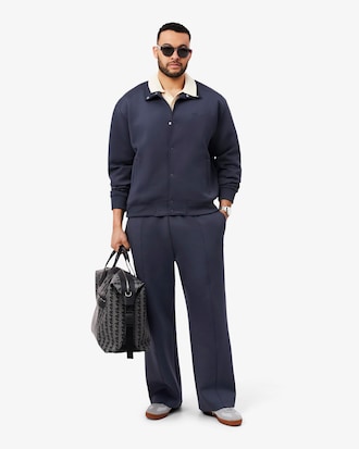 High Neck Embroidered Signature Jacket