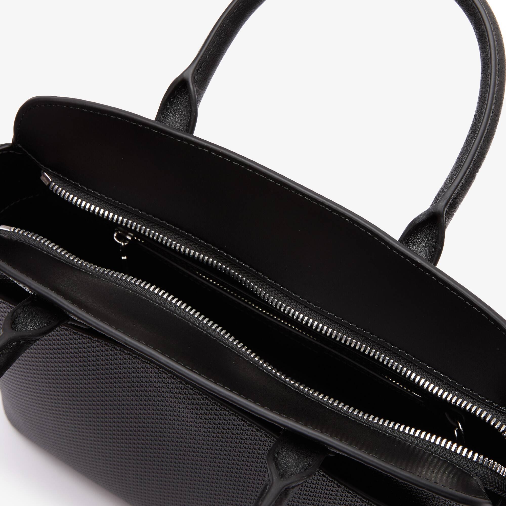 LACOSTE ブラック バッグ Chantaco Piqué Leather Bag - Bags - New In 2025 | Lacoste