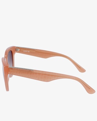 Women's Croco Skin Oval Acetate Glasses
