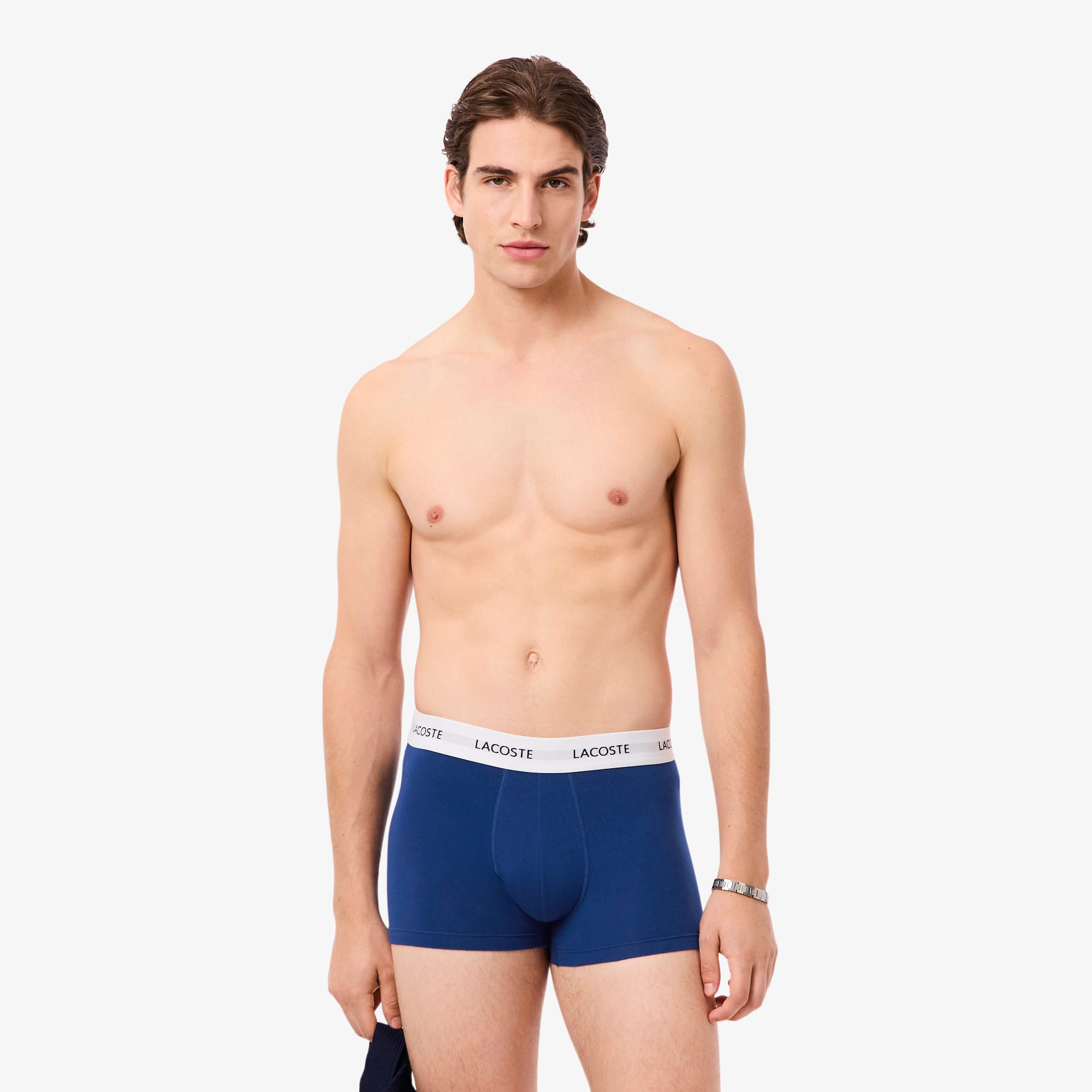 Lacoste Men's 3-Pack Stretch Cotton Trunks