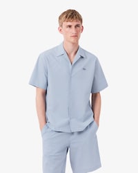 Playera Seersucker de Corte Relajado