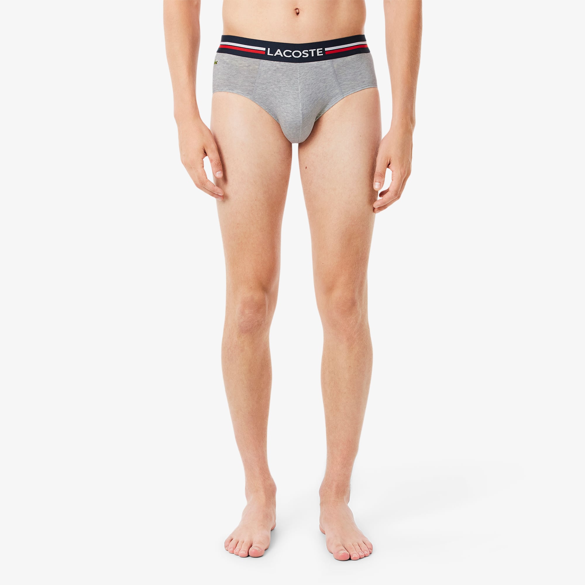 Men's 3-Pack Logo Waist Cotton Briefs