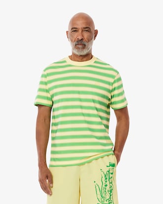 Playera de punto con estampado de rayas