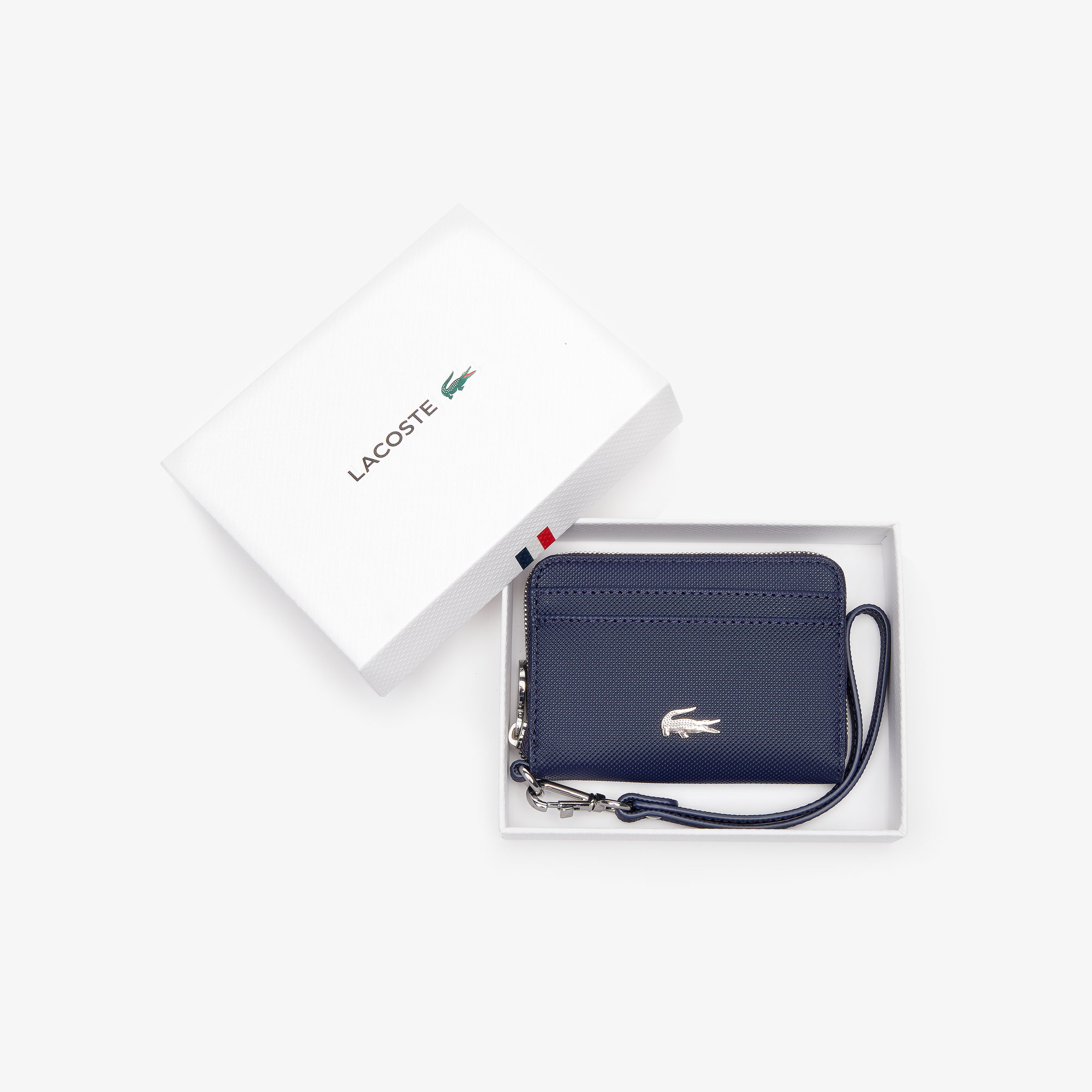 Women's Daily Classic Small Coated Canvas Wallet LACOSTE