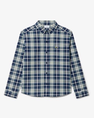 Camisa Oxford de Algod&oacute;n de Cuadros Escoceses