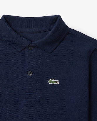 Boys' Long Sleeve Piqu&eacute; Polo