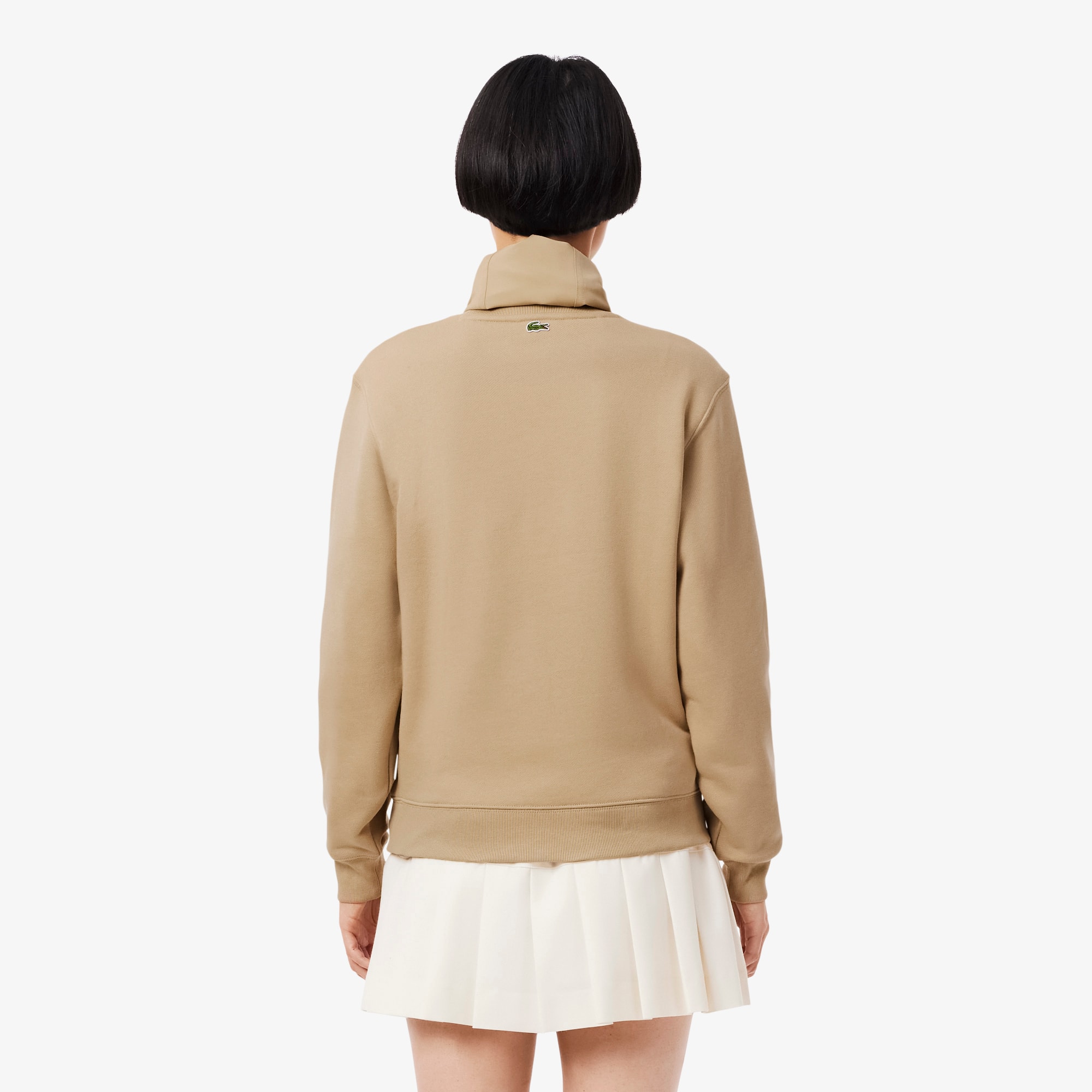 Women's Embossed Logo Cotton Sweatshirt - Sweaters & Sweatshirts