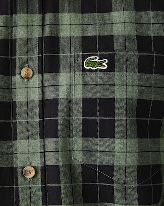 Men's Regular Fit Cotton Twill Checkered Shirt