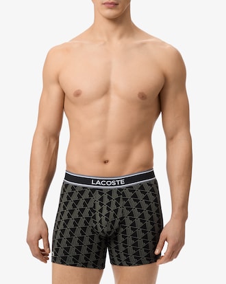 Men's 3-Pack Monogram Print Boxer Briefs