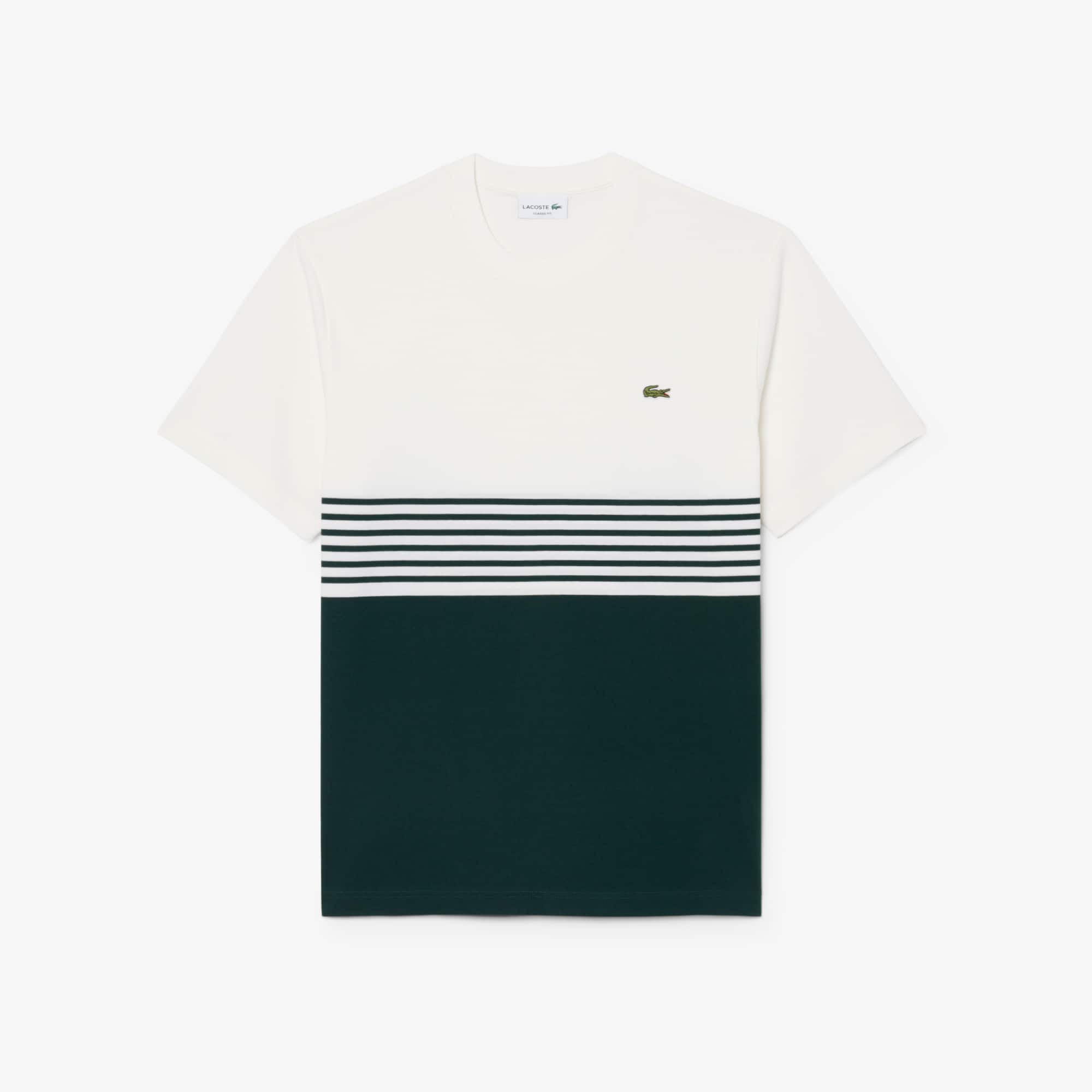Striped Jersey Color-block T-shirt