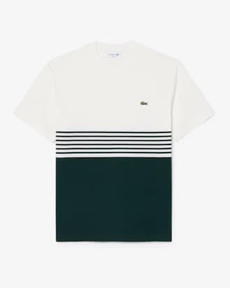 Striped Jersey Color-block T-shirt