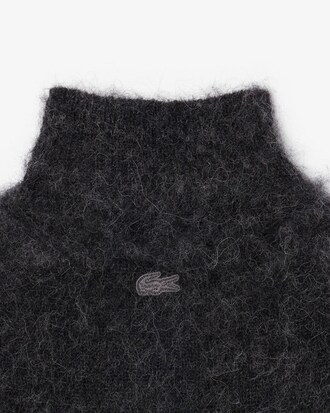 Runway High Neck Alpaca Wool Maxi Dress